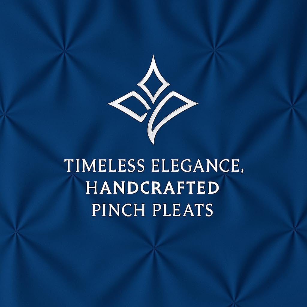 COTTON STICH King Pillow Shams Set of 2, Zipper Closure, New Blue Pinch Pleated Pillow Shams 20x36 Pillow Covers Hotel Quality 100% Egyptian Cotton 600 Thread Count Gorgeous Decorative