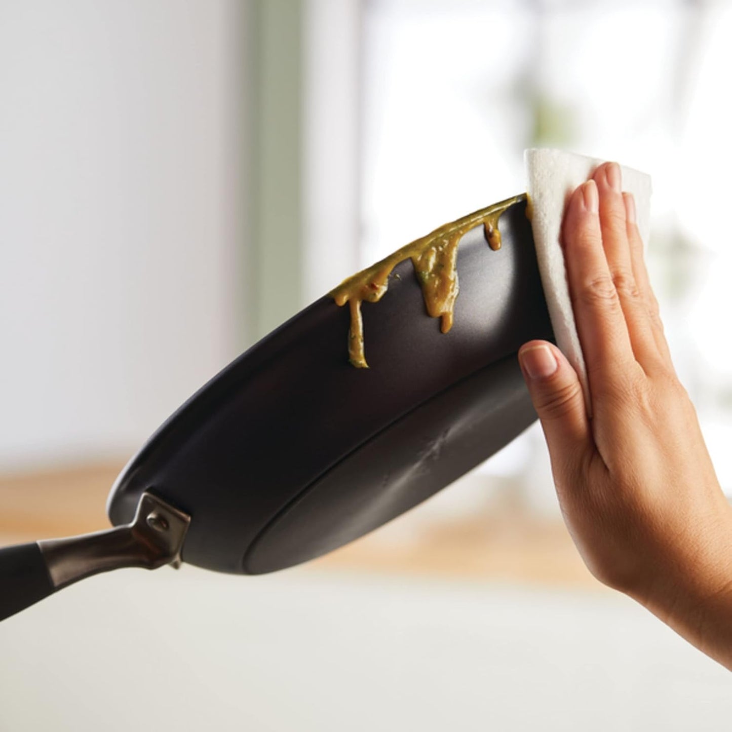 Anolon Advanced Hard Anodized Nonstick Frying Pan Set / Skillet Set - 10 Inch and 12 Inch, Gray