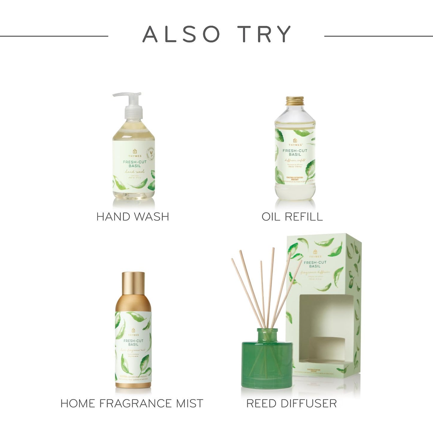 Thymes Moisturizing Hand Lotion for Dry Skin - Moisturizer for Beauty and Personal Care - Luxury Hand Lotion for Women & Men with Shea Butter & Aloe Vera (Fresh-Cut Basil, 9 fl oz)