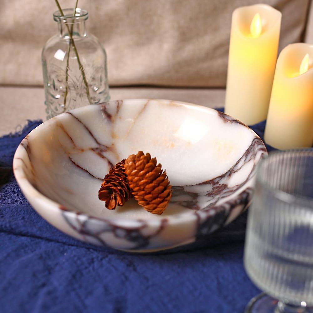 Luxury decorative marble bowl for home decoration for decoration,Key bowl for entryway table, Catchall for coins, change candy, organizer marble tray.