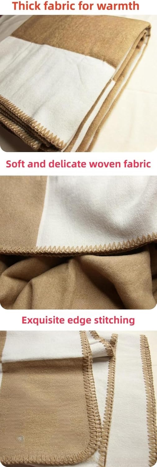 h Blanket Soft Throw Blanket Faux Fleece Cashmere Plaid Warm Shawl Thick Knitted Plush Cozy Comfy for Women Throw Blanket for Sofa Couch Bed Queen King Size 55x66 in (Black)