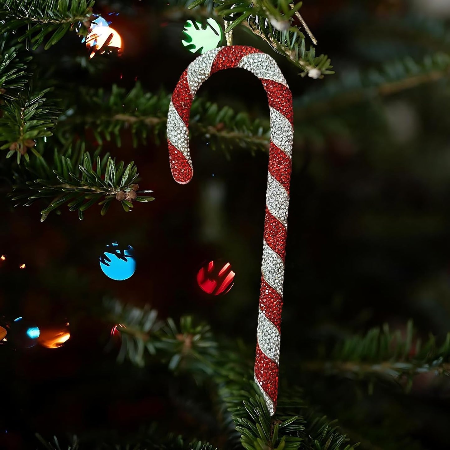 2025 Christmas Candy Cane Ornaments Hanging Ornaments for Christmas Tree Decorations Keepsake Gifts for Sisters Mom Grandma Women|Candy Cane Ornament