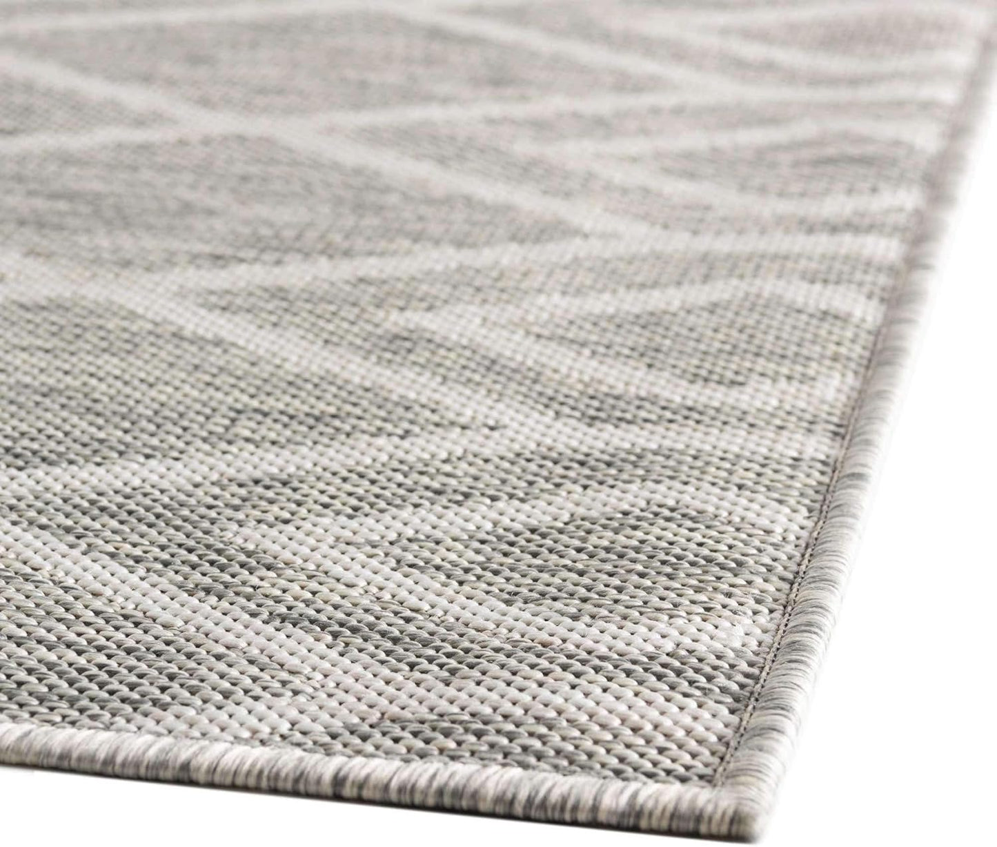 Jill Zarin Outdoor Collection Area Rug - Turks and Caicos (7' 10" Square Gray Cream/Cream)