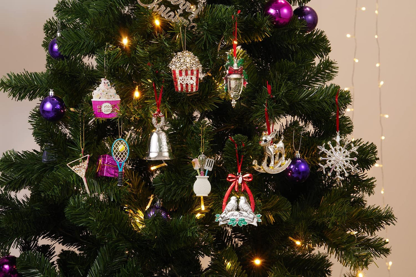 Christmas Ornaments 2025,Martini Ornament, Hanging Ornaments for Christmas Tree Decorations,Keepsake Gifts for Sisters Mom Grandma Women