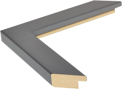 Frame My Mirror Silver Bathroom Mirror for Wall, 20" x 24" Stainless Steel Bathroom Vanity Mirror, Made in USA, Hangs Horizontally or Vertically, Ellis Design