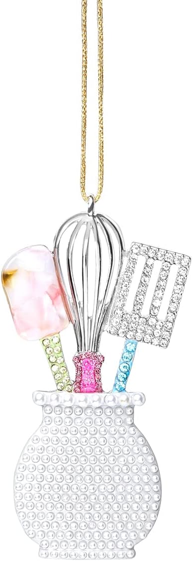 2025 Christmas Ornaments,Hanging Cooking Gift for Christmas Tree Decorations, Kitchen Keepsake Gifts for Sisters Mom Grandma Women -Kitchen Whisk
