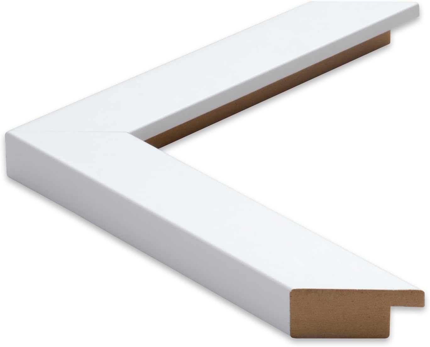 Frame My Mirror White Bathroom Mirror for Wall, 20" x 24" Pure White Bathroom Vanity Mirror, Made in USA, Hangs Horizontally or Vertically, Ellis Design