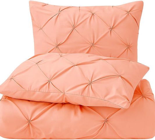 COTTON STICH Pinch Pleated Pillow Shams Pink Solid Standard 20x26 Set of 2 Pillowcase 600 Thread Count 100% Egyptian Cotton Luxurious& Decorative Pinch Pleated Pillow Shams (Pink, Standard 20X26)