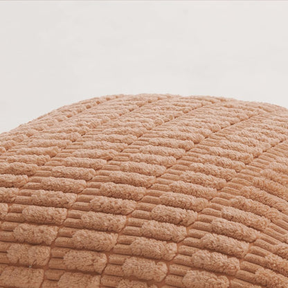 Fancy Homi 4 Packs Peach Decorative Throw Pillow Covers 20x20 Inch for Living Room Couch Bed Sofa, Modern Farmhouse Boho Home Decor, Soft Plush Corduroy Square Cute Accent Cushion Case 50x50 cm