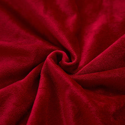 JAUXIO Diamond Pinch Pleated Crystal Velvet Pillowcases 2 Pack Solid Pintuck Throw Cushion Cover for Home Decor Hidden Zipper Closure (Burgundy, King)