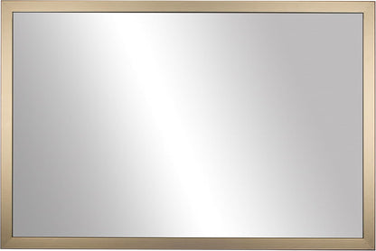 Frame My Mirror Gold Bathroom Mirror for Wall, 28" x 54" Champagne Bronze Bathroom Vanity Mirror, Made in USA, Hangs Horizontally or Vertically, Ellis Design