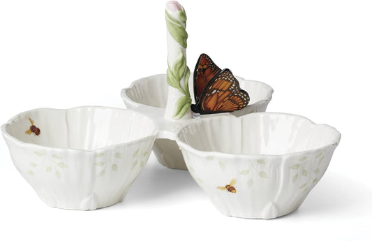 Lenox 897160 Butterfly Meadow Floral 3-Section Server