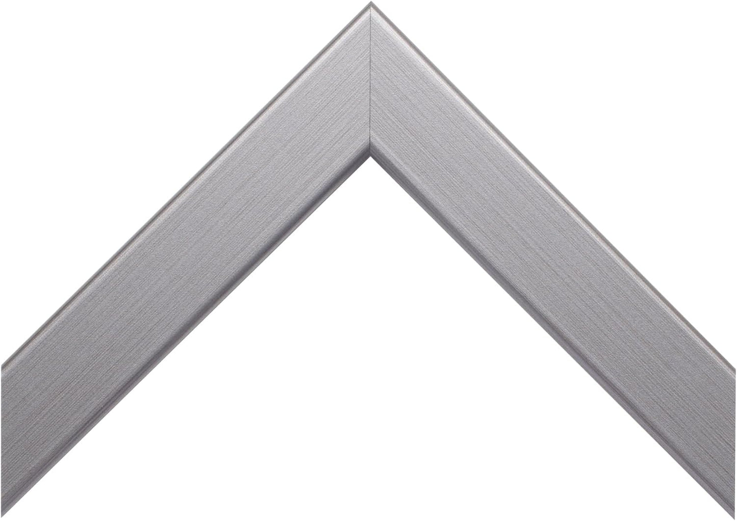 Frame My Mirror Silver Bathroom Mirror for Wall, 20" x 60" Stainless Steel Bathroom Vanity Mirror, Made in USA, Hangs Horizontally or Vertically, Ellis Design