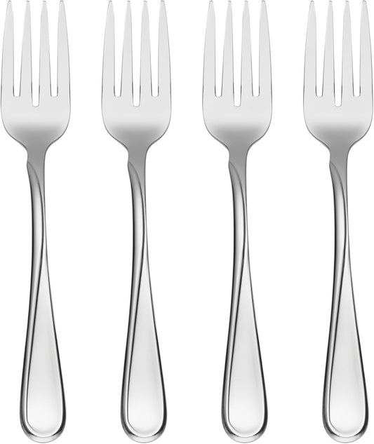 Oneida Flight Everyday Flatware Salad Forks, Set of 4
