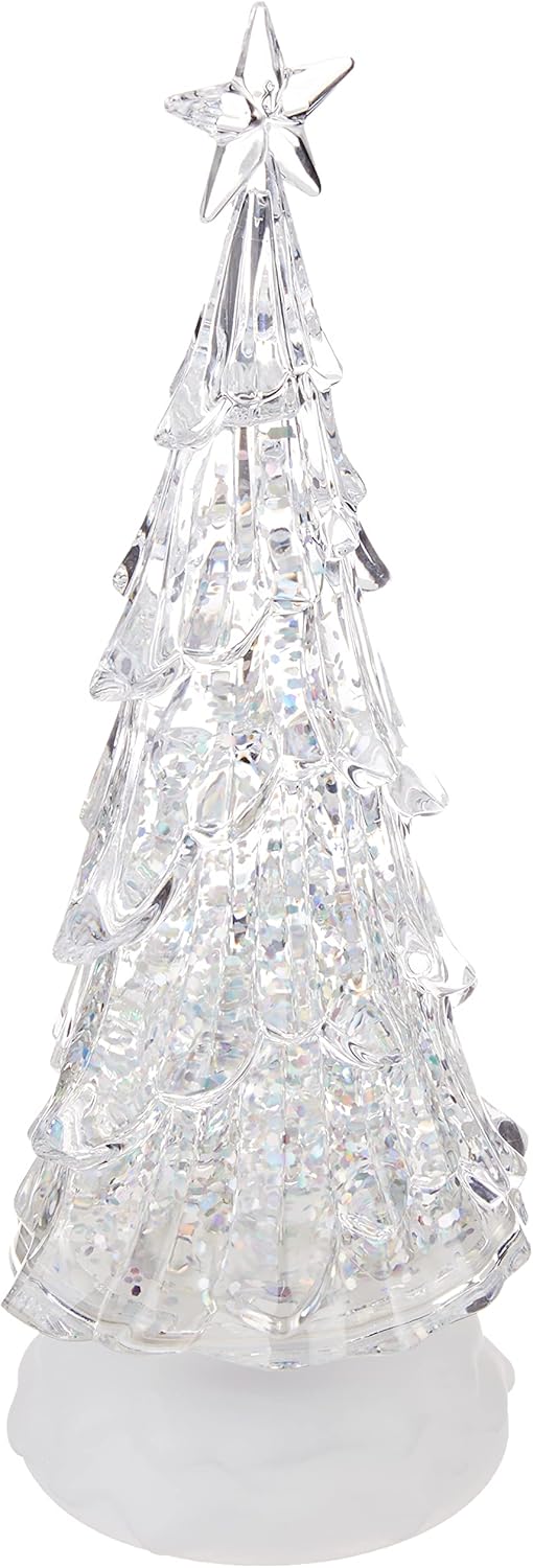 Kurt Adler 10-Inch Battery-Operated LED Lit Tree with Water Table Piece