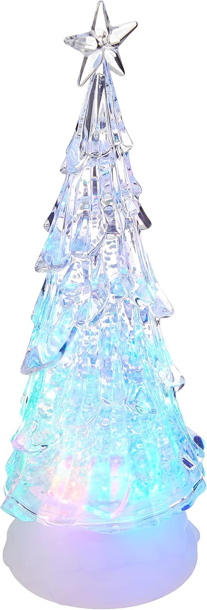 Kurt Adler 10-Inch Battery-Operated LED Lit Tree with Water Table Piece
