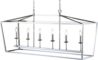 JONATHAN Y JYL7439C Pagoda Lantern Dimmable Adjustable Metal LED Pendant Classic Traditional Farmhouse Dining Room Living Room Kitchen Foyer Bedroom Hallway, 49 in, Chrome