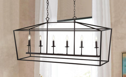 JONATHAN Y JYL7439A Pagoda Lantern Dimmable Adjustable Metal LED Pendant Classic Traditional Farmhouse Dining Room Living Room Kitchen Foyer Bedroom Hallway, 49 in, Oil Rubbed Bronze