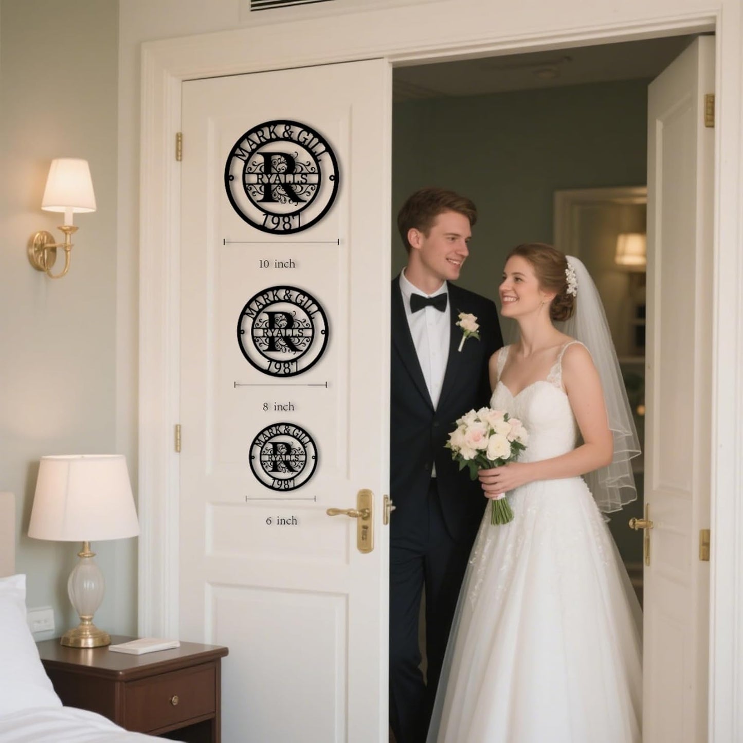 Personalized Metal Sign,Custom Family Name Sign,Last Name Signs,Split Letter Wall Art,Home Decor,Gifts for Wedding Anniversary,Outdoor Wall Decor,Metal Letter