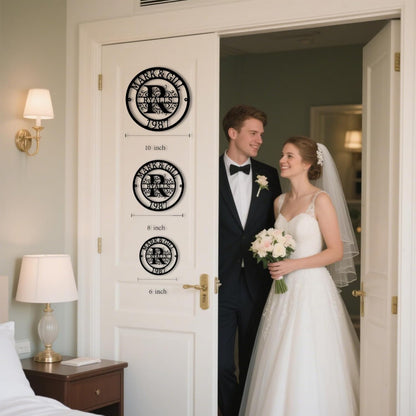 Personalized Metal Sign,Custom Family Name Sign,Last Name Signs,Split Letter Wall Art,Home Decor,Gifts for Wedding Anniversary,Outdoor Wall Decor,Metal Letter