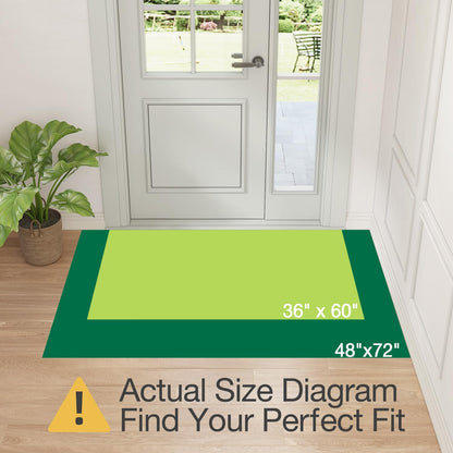 LUMI Entryway Floor Mat 48x72, Deep Mud Removal and Water Absorption, Dustproof and Wear-Resistant, Easy to Clean, Suitable for Home/Office, Taupe