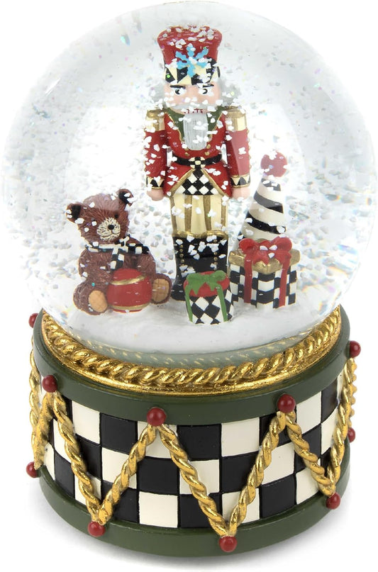 MACKENZIE-CHILDS Snow Globe, Christmas Decor for Living Room, Nutcracker