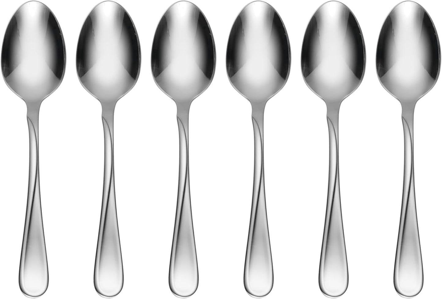 Oneida Flatware Flight, Teaspoons, Stainless Steel, Set of 6