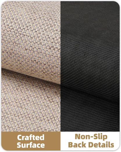 Color&Geometry Front Door Mat Indoor 32"x48", Ultra Non Slip Rubber Backed Dirt Trapper, Low Profile Thin washable, Easy Clean Entry Entryway Rug Door Mat Indoor Entrance, Khaki (Rolled-up NO Creases)