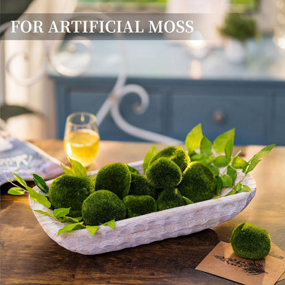 Hanobe Decorative Bowl for Coffee Table: Dough Bowls for Entry Way Table - Centerpiece Table Tray Decor Rustic for decorative balls for Dining Room Kitchen