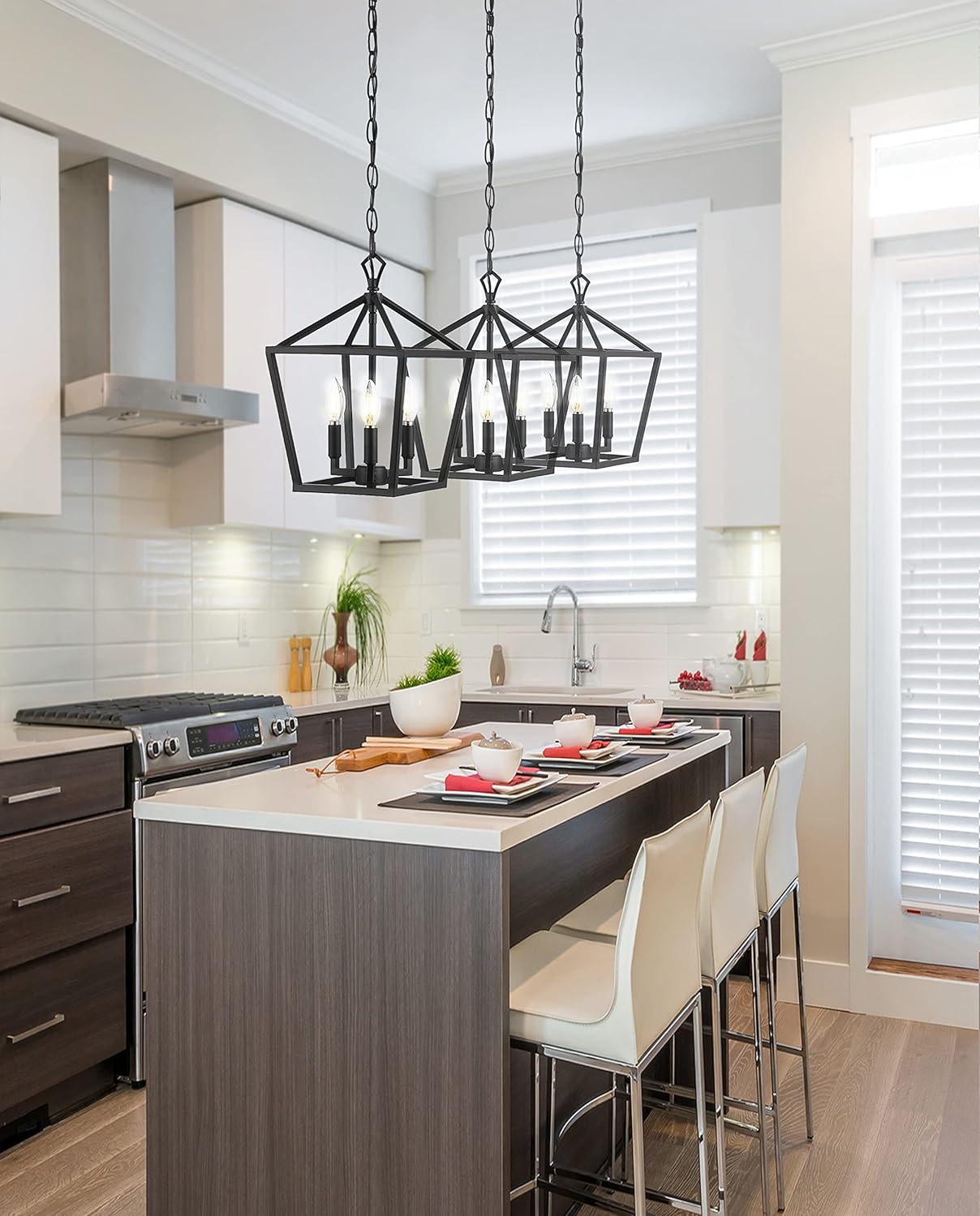 JONATHAN Y JYL7601A Pagoda Lantern Dimmable Adjustable Metal LED Pendant Classic Traditional Farmhouse Dining Room Living Room Kitchen Foyer Bedroom Hallway, 10 in, Oil Rubbed Bronze