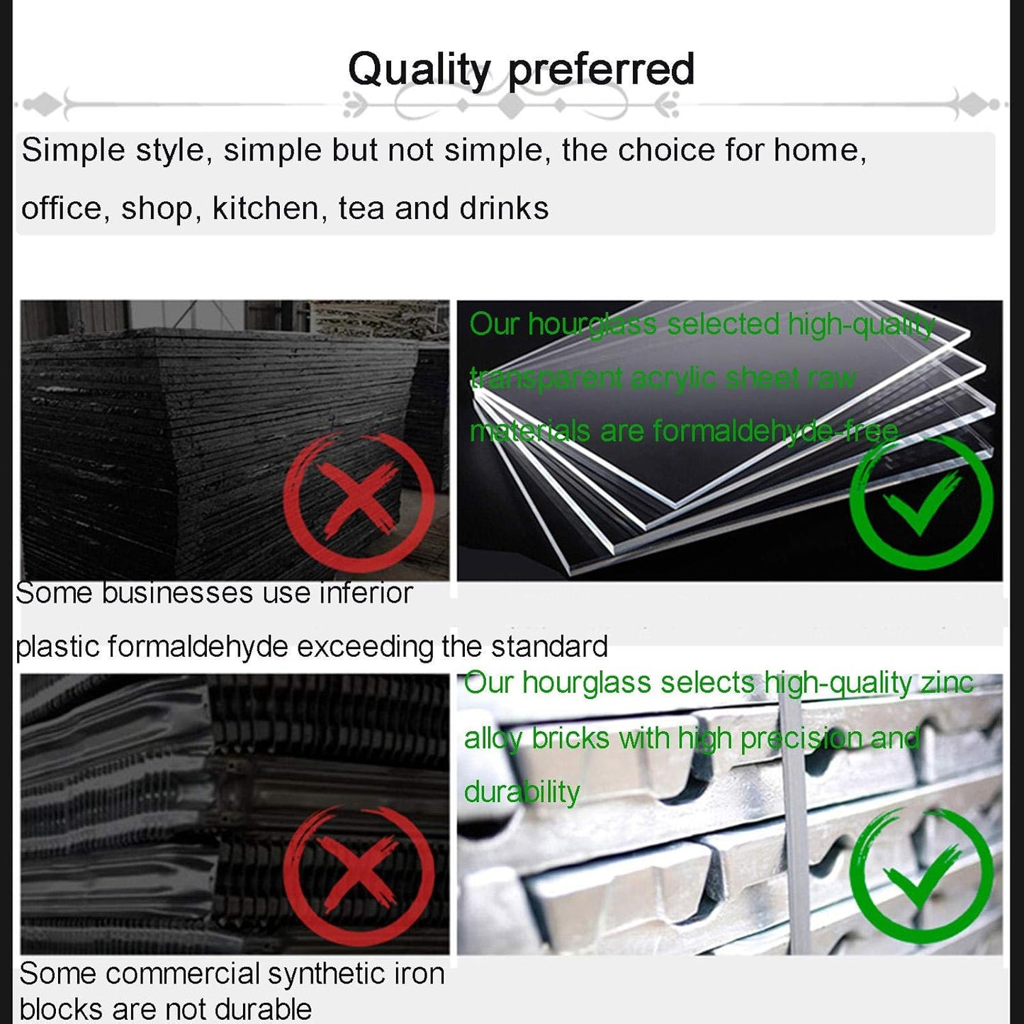 Hourglass Timer, 15 Minutes Embossed Golden Hourglass Timer,Used for Vintage Home Decoration, Office/Desk Decoration, Kitchen Wedding Gifts (P1-G42U-8VJR)