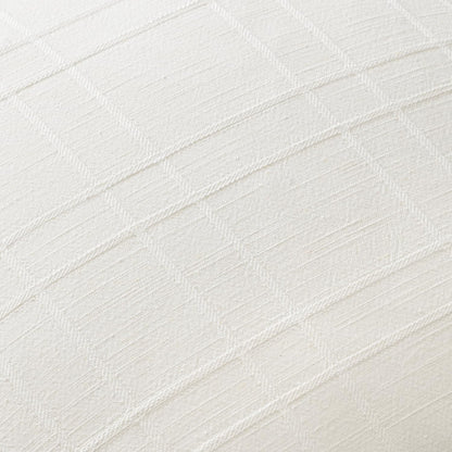 MIULEE Decorative Linen Check Throw Pillow Covers Neutral Farmhouse Vintage Christmas Pillow Covers 18x18 Set of 2 Boho Modern Home Decor for Sofa Couch Bedroom Cushion Cream White