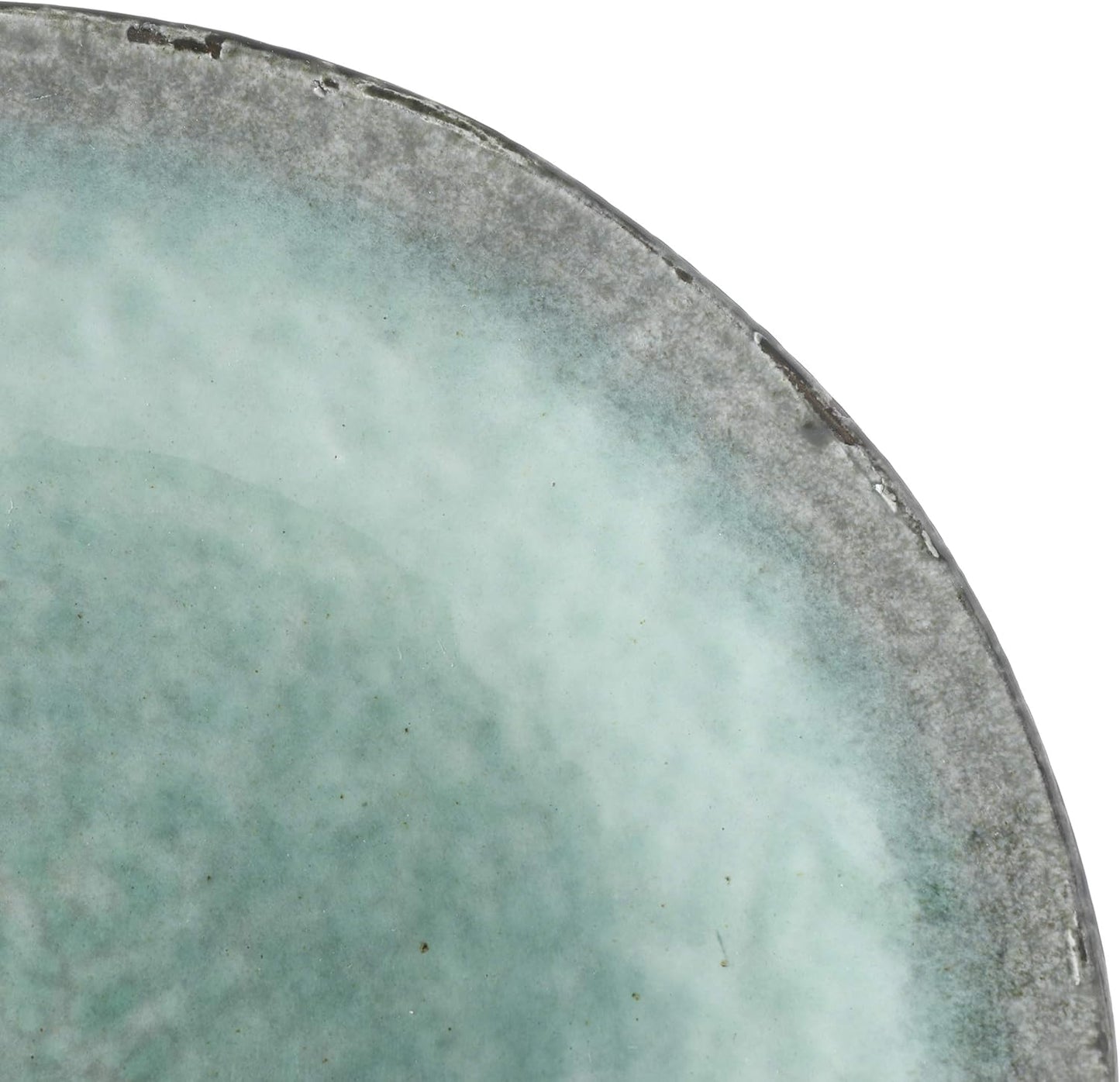 Gibson Elite Green Lantern Service for 4 (16 Piece) Double Bowl Dinnerware Set, Teal, Soft Gray, Dinnerware Set