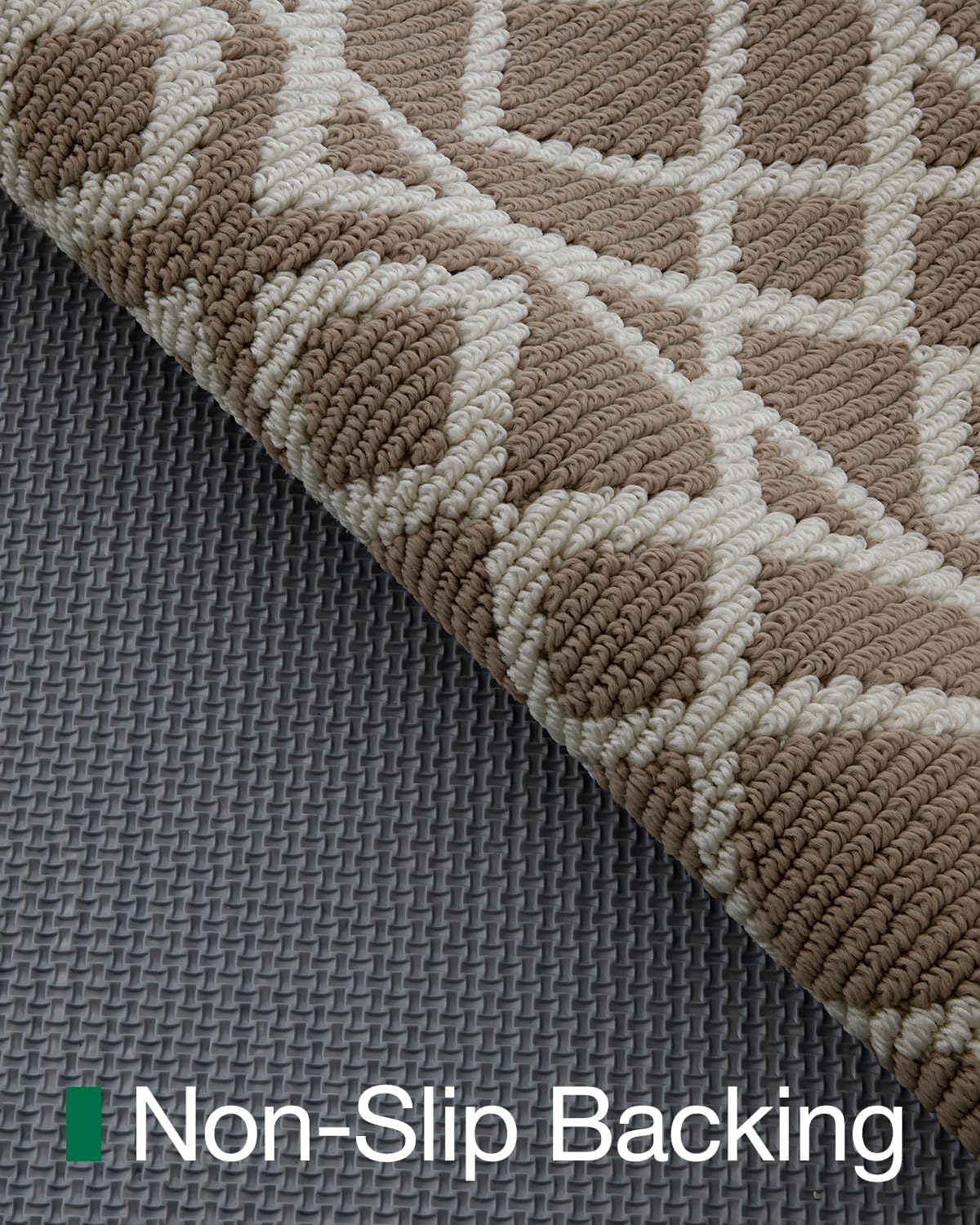 LUMI Entryway Floor Mat 48x72, Deep Mud Removal and Water Absorption, Dustproof and Wear-Resistant, Easy to Clean, Suitable for Home/Office, Taupe