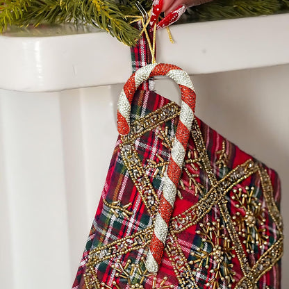 2025 Christmas Candy Cane Ornaments Hanging Ornaments for Christmas Tree Decorations Keepsake Gifts for Sisters Mom Grandma Women|Candy Cane Ornament