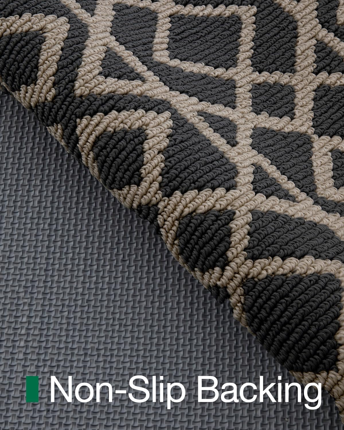 LUMI Entryway Floor Mat 24x36, Deep Mud Removal and Water Absorption, Dustproof and Wear-Resistant, Easy to Clean, Suitable for Home/Office, Dark Grey