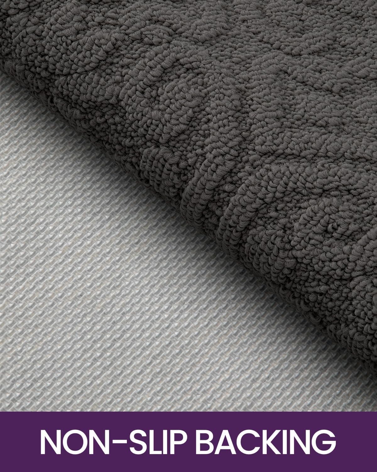 DEXI Front Door Entryway Mat Non Slip, Washable Inside Entrance for House Floor Low Profile, Thin Entry Doormat Absorbent Dirt Trapper, 32x48 Dark Grey