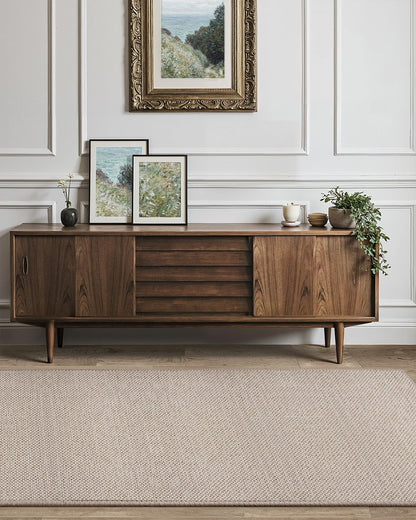 Color&Geometry Door Mat 3'x10' Runner Rug with Rubber Backing, Non Slip Washable Hallway Rug, Carpet Runners for Hallway Living Room Bedroom, Beige (Rolled-up NO Creases)