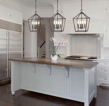 JONATHAN Y JYL7436A Pagoda Lantern Dimmable Adjustable Metal LED Pendant Classic Traditional Farmhouse Dining Room Living Room Kitchen Foyer Bedroom Hallway, 12 in, Oil Rubbed Bronze