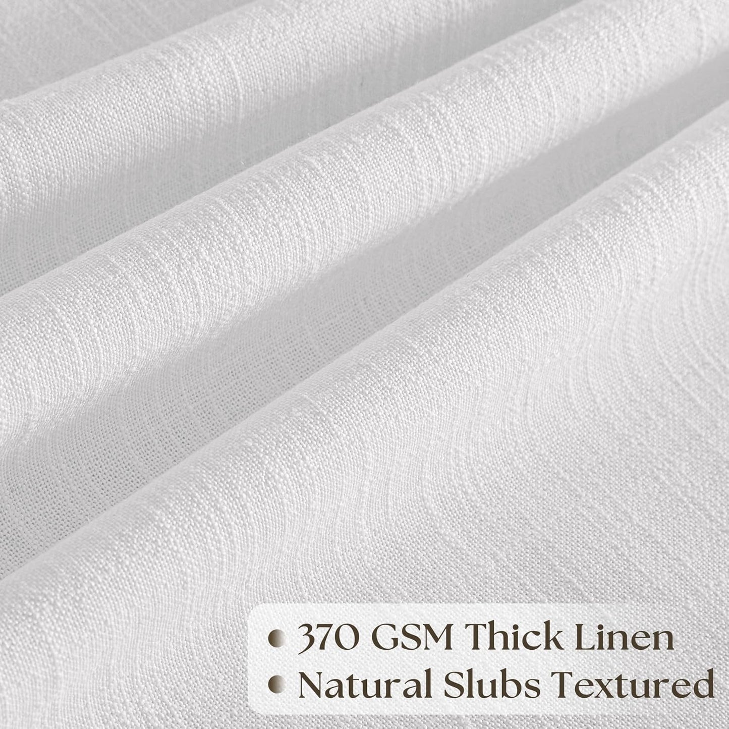 Snow White 84 Inches Long 70 Inch Wide Curtains for Living Room Light Filtering Semi Sheer Modern Farmhouse Pleated Curtain Back Tab for Patio Sliding Door Dining Room Large Window 1 Panel 70x84