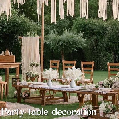 40PCS White Pampas Grass for Home Decor - Elegant Boho Decor - Premium Quality Pampas Grass Stems - Perfect for House, Nursery, Western, Wedding, Table, and Bohemian Decor