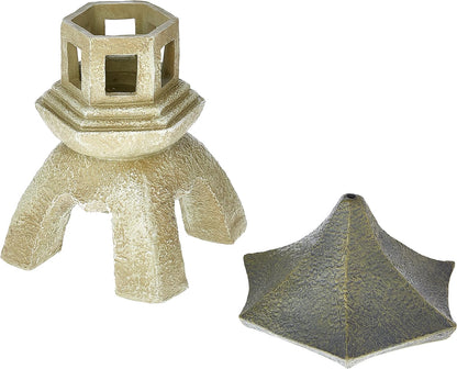 Design toscano ng29870 asian decor pagoda lantern indoor/outdoor statue, 11 inches wide, 11 inches deep, 17 inches high, handcast polyresin, two tone stone finish
