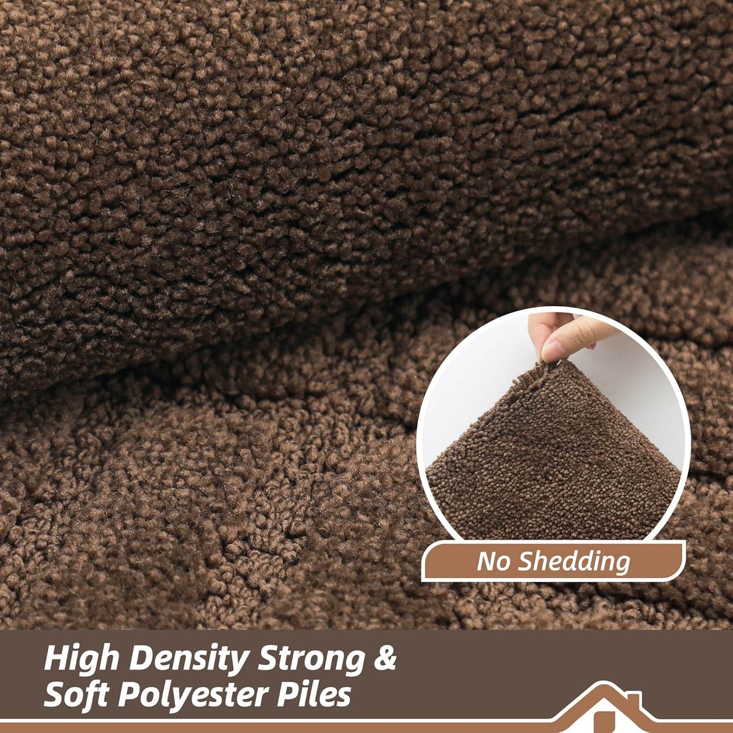 BEQHAUSE Door-Mat-Non-Slip Dirt Trapper Door Mats Low-Profile Front Door Mat Absorbent Floor Mats for Entryway Washable Mud Resistant Home Entrance Doormat, Brown, 24"x60"