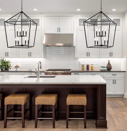 JONATHAN Y JYL7438A Pagoda Lantern Dimmable Adjustable Metal LED Pendant Classic Traditional Farmhouse Dining Room Living Room Kitchen Foyer Bedroom Hallway, 20 in, Oil Rubbed Bronze