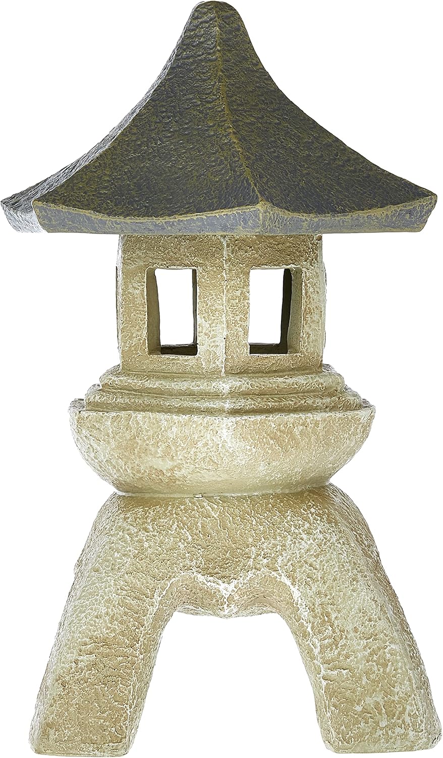 Design toscano ng29869 asian decor pagoda lantern statue, medium, two tone stone finish