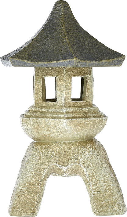 Design toscano ng29869 asian decor pagoda lantern statue, medium, two tone stone finish